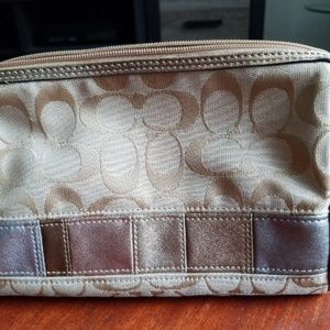 Coach cosmetic/makeup bag (large)
